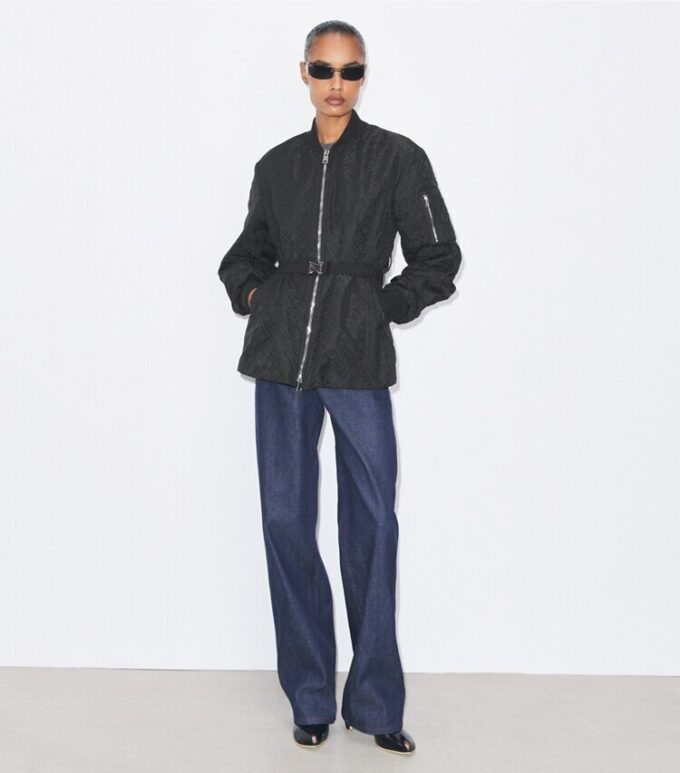 T Monogram Jacquard Zip Jacket T Monogram Jacquard Zip Jacket