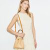 T Monogram Pebble Bucket Bag