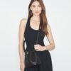 T Monogram Pebbled Bucket Bag