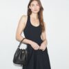 T Monogram Pebbled Bucket Bag