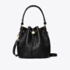T Monogram Pebbled Bucket Bag