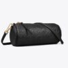 T Monogram Pebbled Cylinder Bag