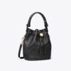 T Monogram Pebbled Mini Bucket Bag