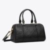 T Monogram Pebbled Petite Barrel Bag