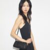 T Monogram Pebbled Petite Barrel Bag