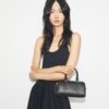 T Monogram Pebbled Petite Barrel Bag