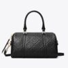 T Monogram Pebbled Petite Barrel Bag