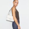 T Monogram Pebbled Shoulder Bag