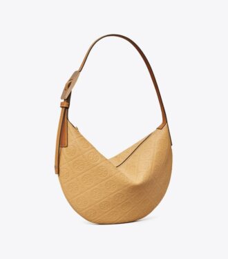 T Monogram Pebbled Small Balloon Bag