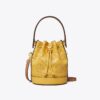 T Monogram Perforated Leather Mini Bucket Bag