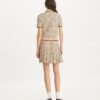 T Monogram Pleated Viscose Skirt