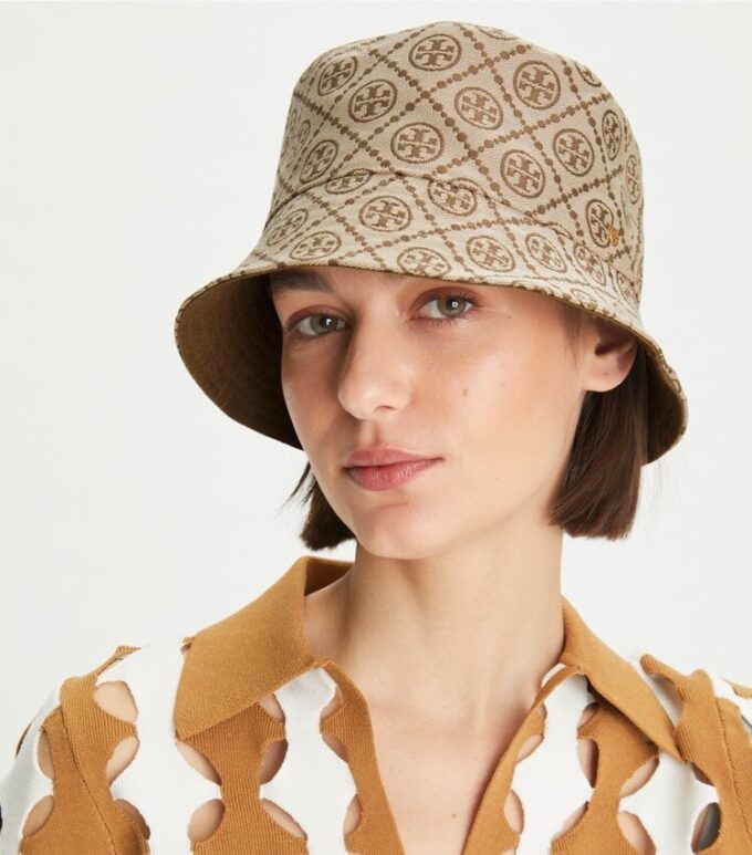 T Monogram Short-Brim Bucket Hat T Monogram Short-Brim Bucket Hat