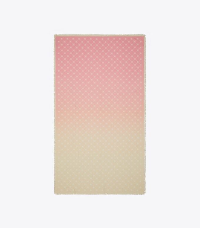 T Monogram Silk Oblong Scarf