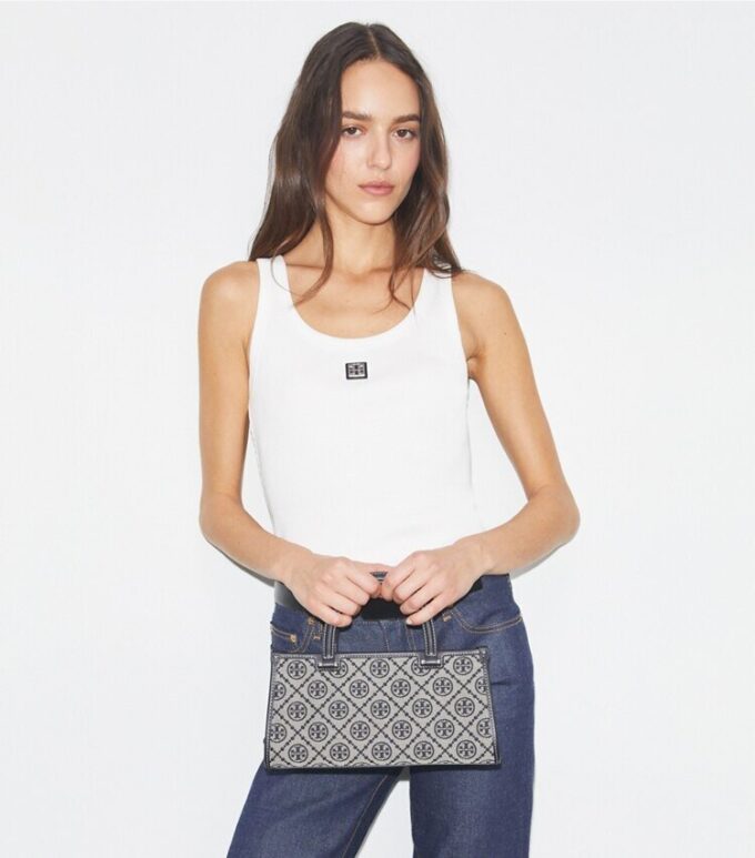 T Monogram Small East-West Tote T Monogram Small East-West Tote