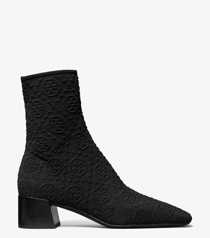 T Monogram Stretch Ankle Boot T Monogram Stretch Ankle Boot