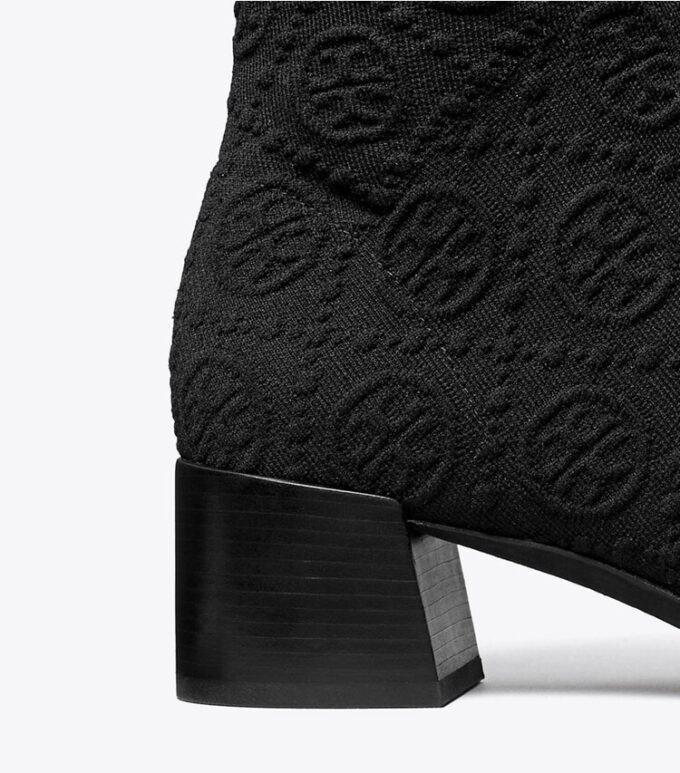 T Monogram Stretch Ankle Boot T Monogram Stretch Ankle Boot