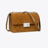 T Monogram Suede Shoulder Bag T Monogram Suede Shoulder Bag