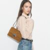 T Monogram Suede Shoulder Bag T Monogram Suede Shoulder Bag