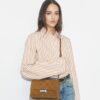 T Monogram Suede Shoulder Bag T Monogram Suede Shoulder Bag