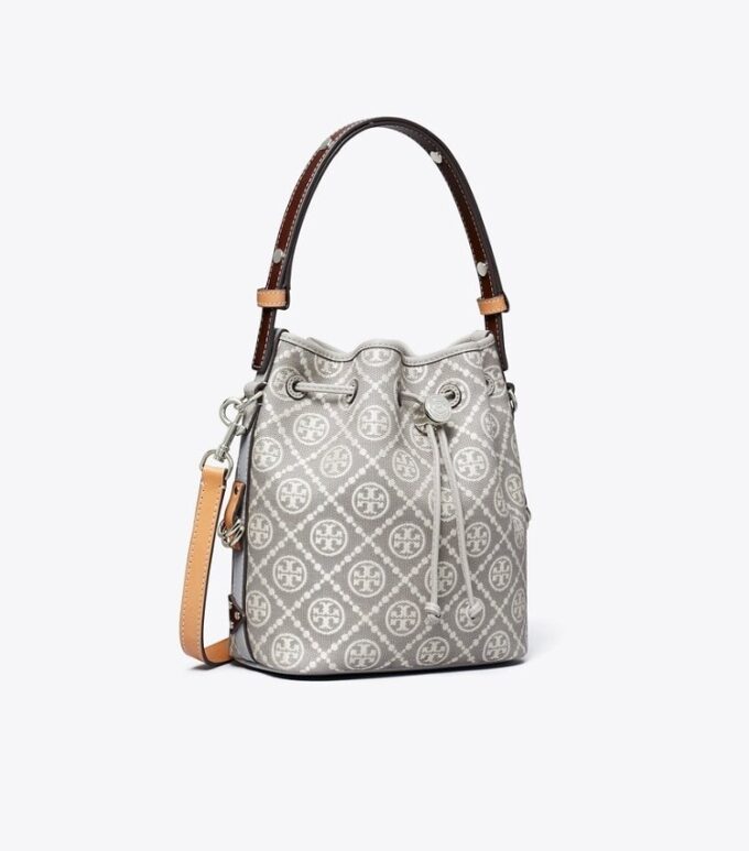 T Monogram Utility Bucket Bag