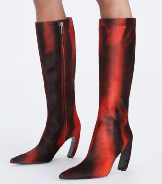 Tall Printed Calf Hair Boot