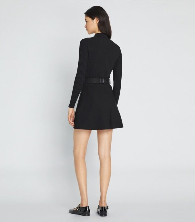 Tech Knit Long-Sleeve Mini Polo Dress Tech Knit Long-Sleeve Mini Polo Dress