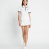 Tech Piqué Logo Stripe Tennis Skirt