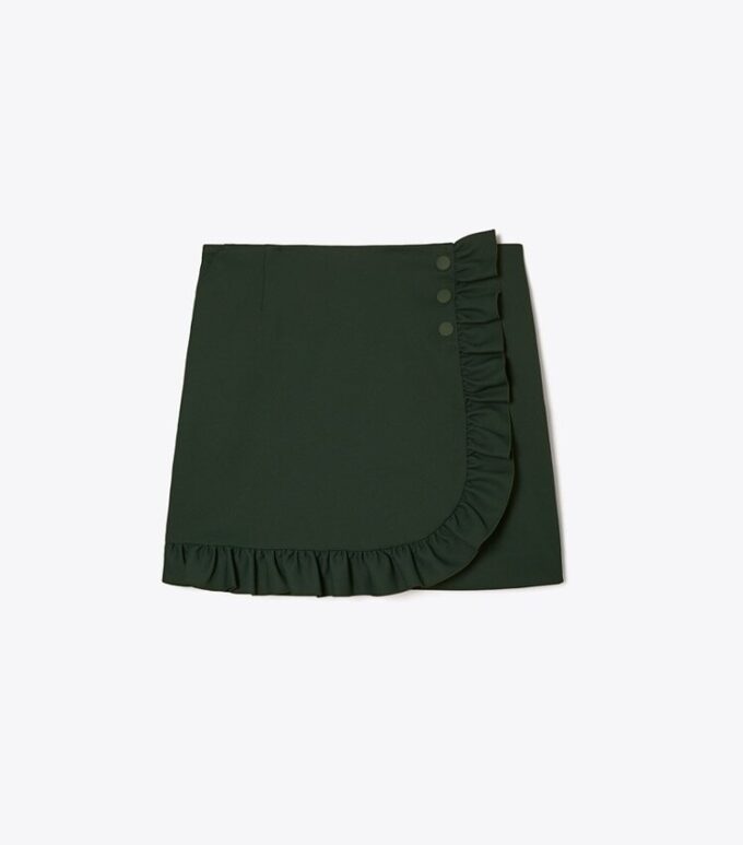 Tech Twill Ruffle Skort