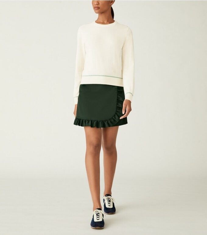 Tech Twill Ruffle Skort