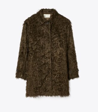 Textured Viscose Coat