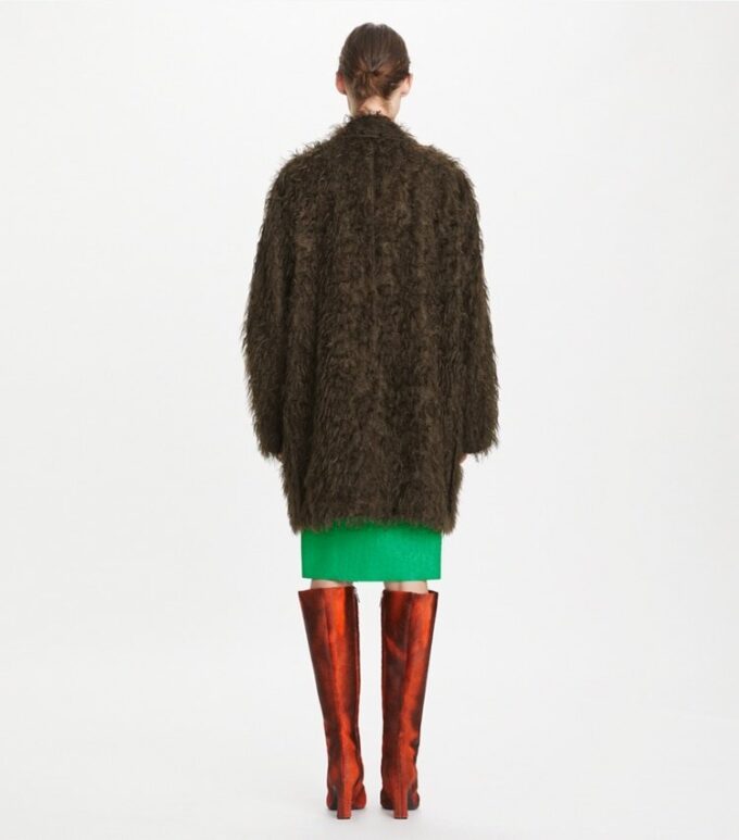 Textured Viscose Coat