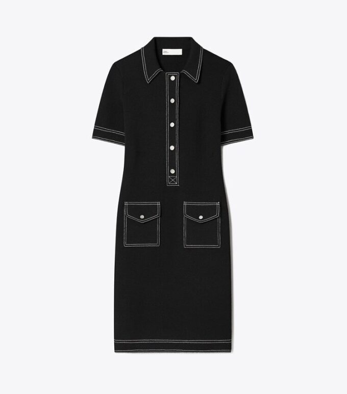 Topstitch Wool Camp Dress