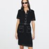 Topstitch Wool Camp Dress