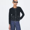 Topstitch Wool Cardigan