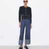 Topstitch Wool Cardigan