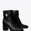 Turnlock Heeled Ankle Boot