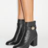 Turnlock Heeled Ankle Boot