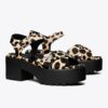 Turnlock Platform Lug Heeled Sandal