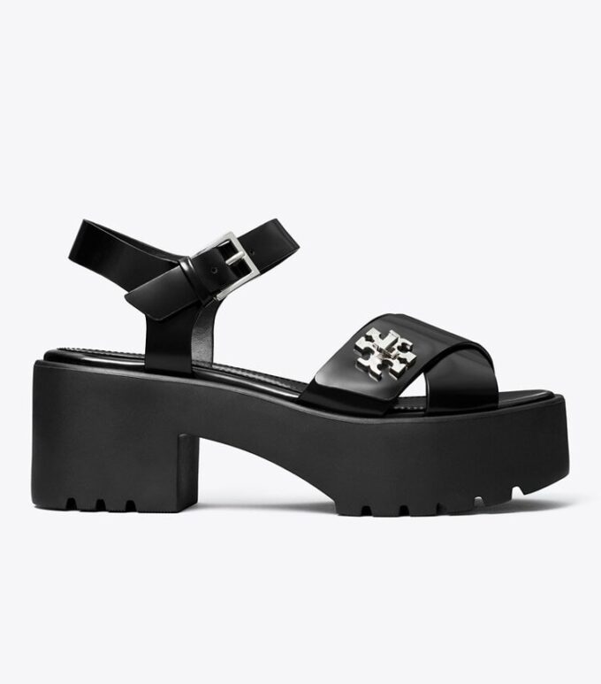 Turnlock Platform Lug Heeled Sandal Turnlock Platform Lug Heeled Sandal
