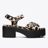Turnlock Platform Lug Heeled Sandal