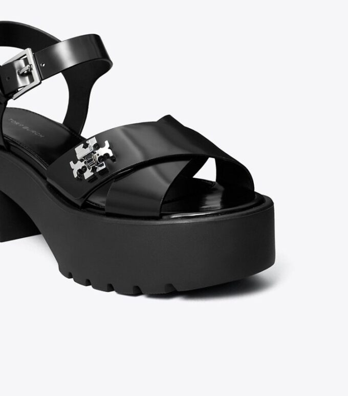 Turnlock Platform Lug Heeled Sandal Turnlock Platform Lug Heeled Sandal