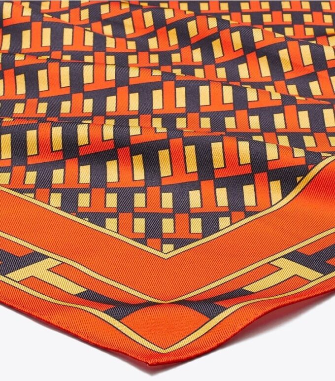 Two For T Double-Sided Silk Neckerchief