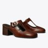 Violet T-Strap Heeled Mule Violet T-Strap Heeled Mule
