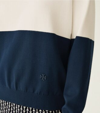 Viscose Color-Block Sweater
