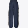 Wide-Leg Nylon Track Pant