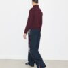 Wide-Leg Nylon Track Pant