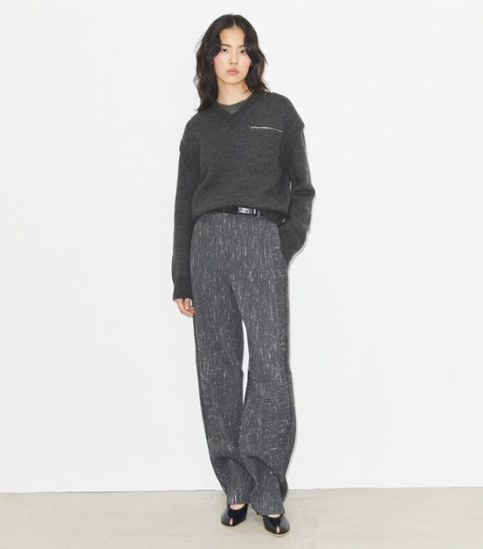 Wide-Leg Wool Pant