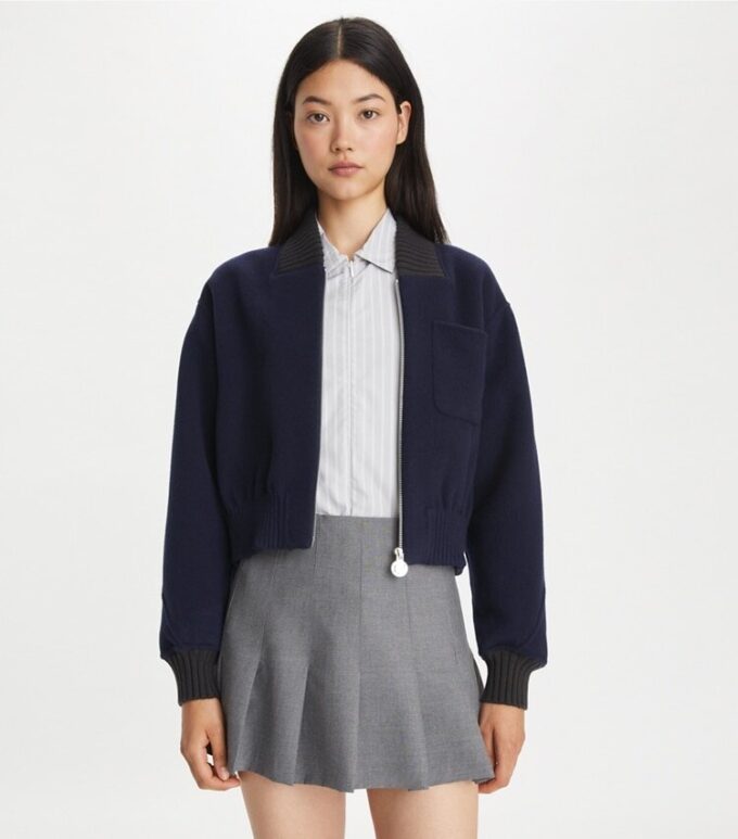 Wool Bomber Jacket Wool Bomber Jacket