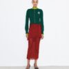 Knotted Viscose Skirt