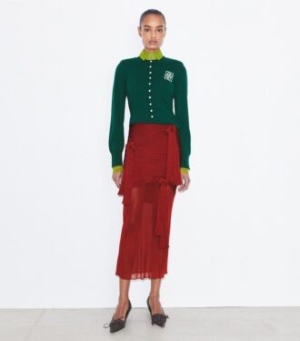 Knotted Viscose Skirt